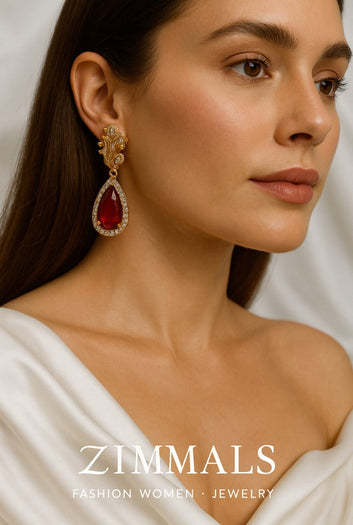 Golden Diamond Earring