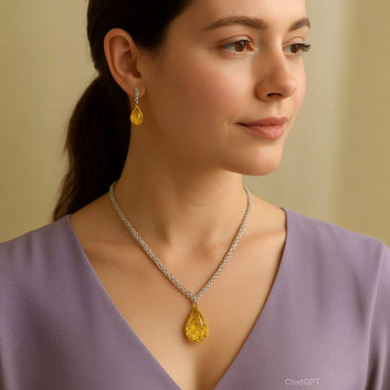 Water Drop Crystal Necklace