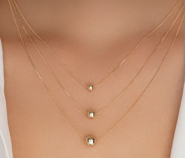 Golden Layered Necklace Set