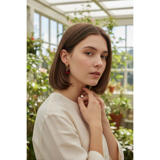 Hanging Apple Earrings