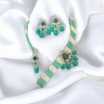 Gem Stone Choker Set