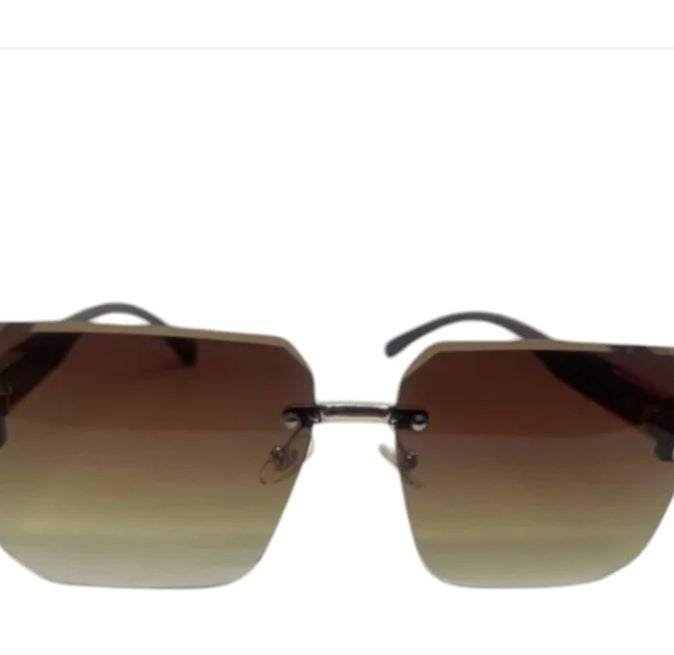 Brown Screen Shades Women Sun Glasses