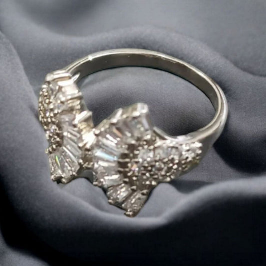 Shimmering Crystal Ring