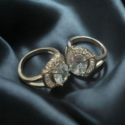 Shimmering Crystal Ring