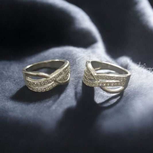 Shimmering Crystal Ring