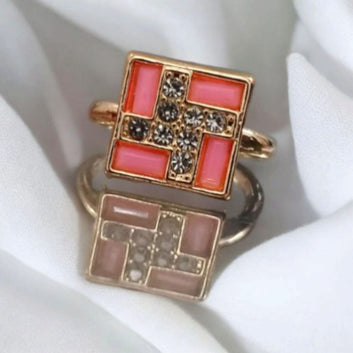 Cubic Stone Rings