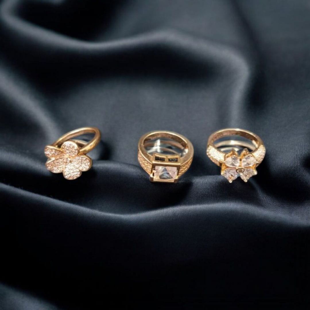 Gold plated rings