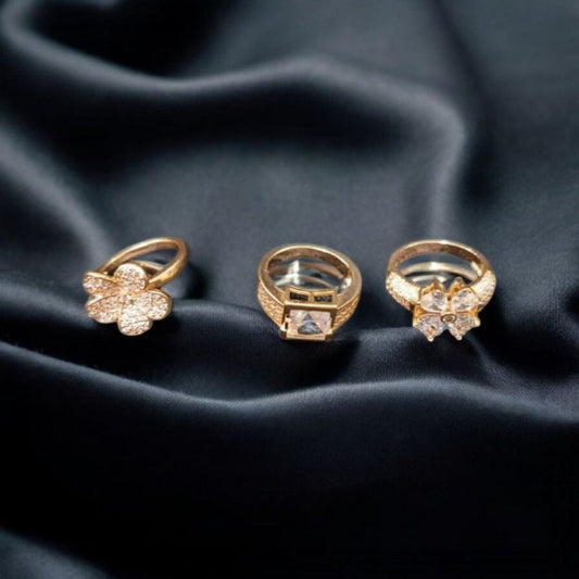Gold plated rings