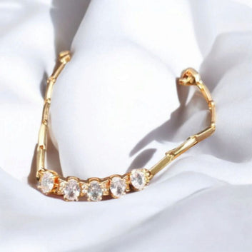 Golden white stones Bracelet