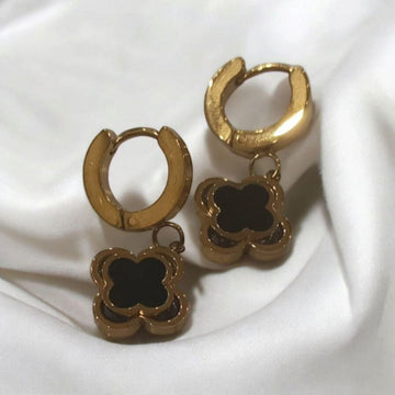 Golden Floral Cut Out Earrings