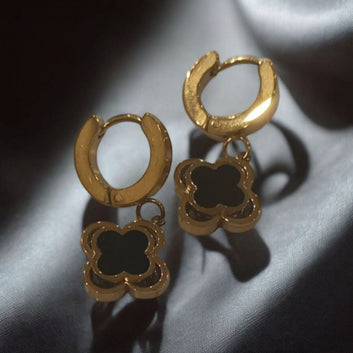 Golden Floral Cut Out Earrings