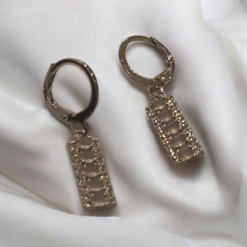 Twin Tone Ruby Earrings