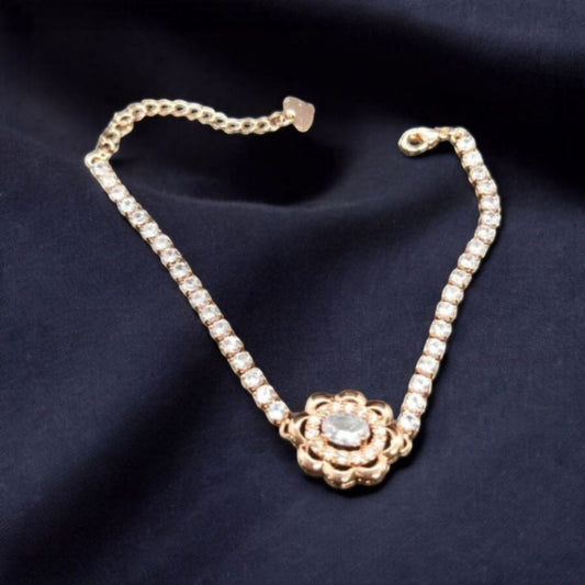 Golden White Stones Bracelet
