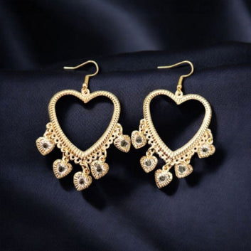 Golden Heart Earrings
