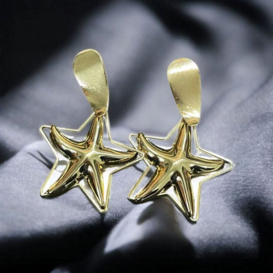 Golden Star Earrings