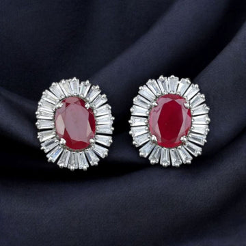 Reddish Pearl Ear Studs