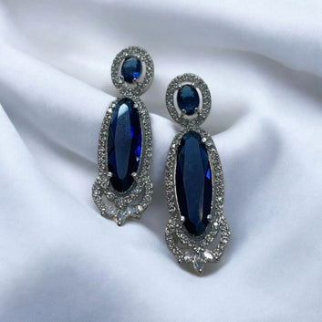 Vintage Silver Plated Eardrop