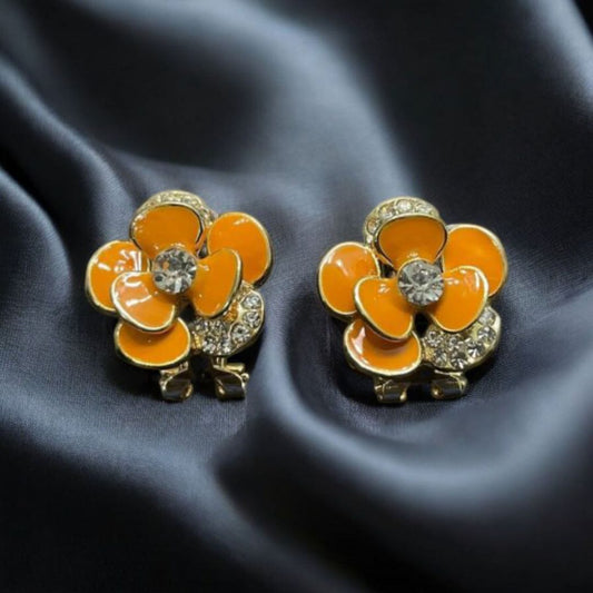 Gold Flower Stud