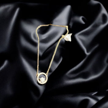 Geometric Circle Pendant