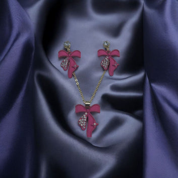 Tie Style Pendant Set