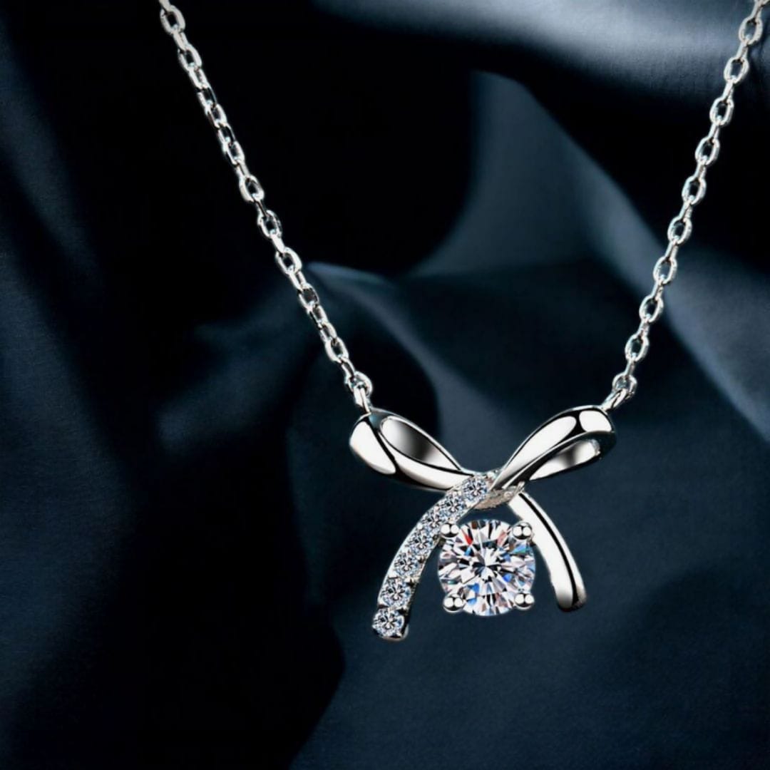 Silver Pearl Necklace Set