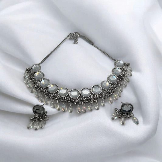 Silver Choker Set