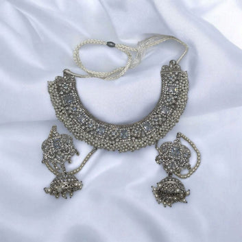 Silver Zircon Stones Set