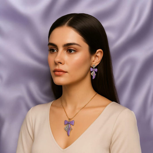 Tie Style Pendant Set