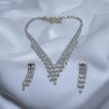 Rhinestone Silver Necklace