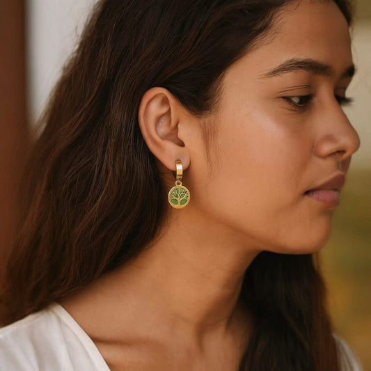 Tree Trunk Earrings