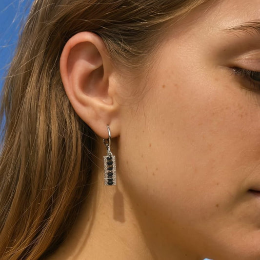 Twin Tone Ruby Earrings