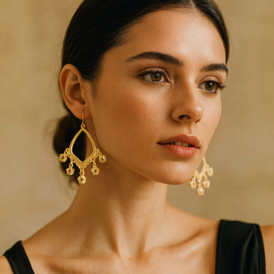 Stylish Golden Earrings