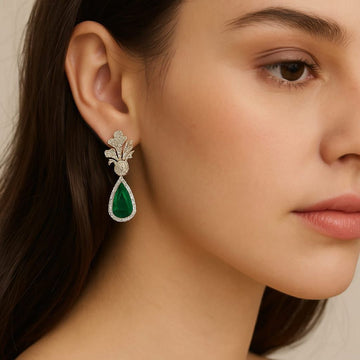 Silver Dimond Earring
