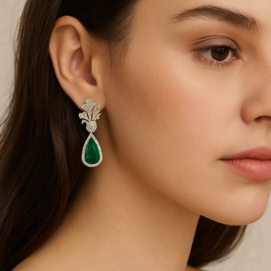 Silver Dimond Earring