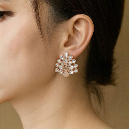 Peacock Ear Studs