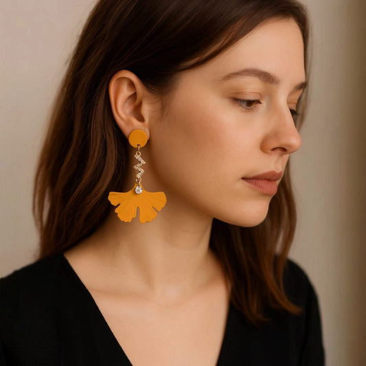 Leaf Long Earings