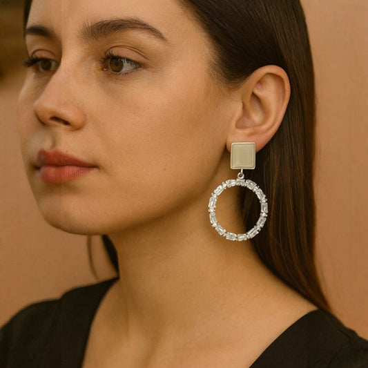 Round Hoop Earring