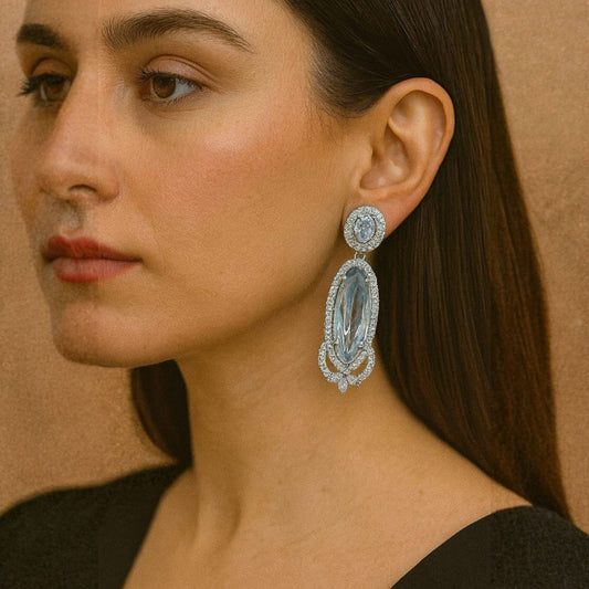 Vintage Silver Plated Eardrop