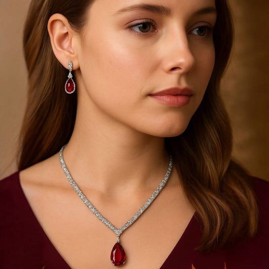 Water Drop Crystal Necklace
