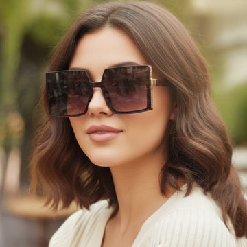 Reddish Square Sunglasses