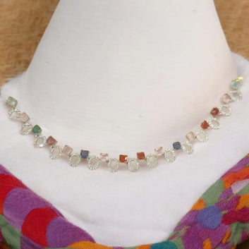 Cubic Multi Zerconica Necklace