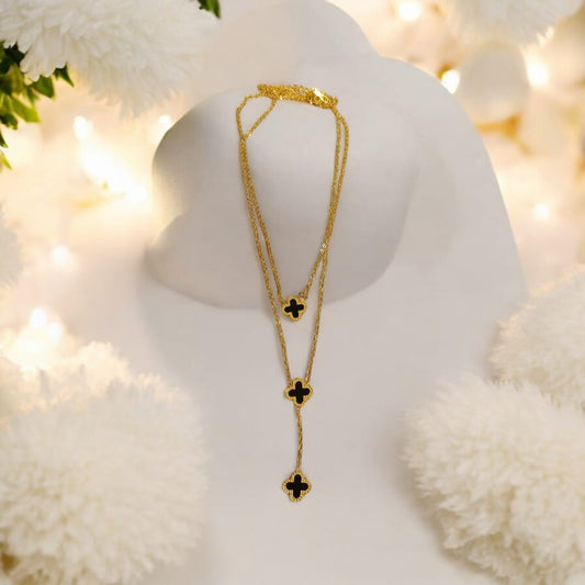Clover Black Pendant