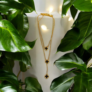 Clover Black Pendant