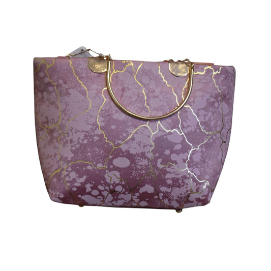 Velvet Printed Hand Bag
