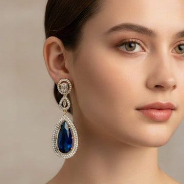 Egyptian Long Almond Earring