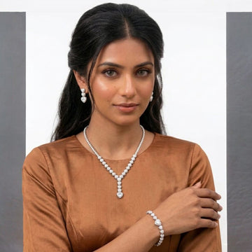 Heart Piece Necklace Set