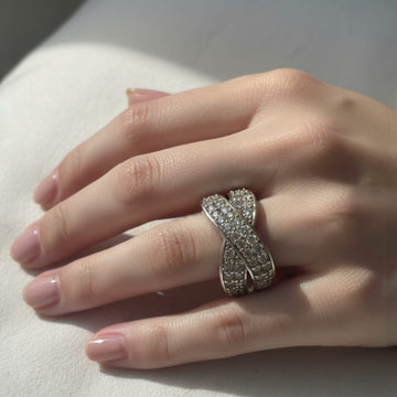 Shimmering Crystal Ring