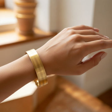 Golden Gold Stripes Bracelet