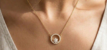 Geometric Circle Pendant