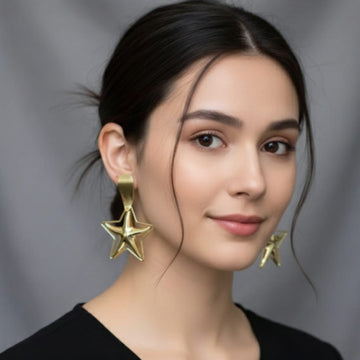 Golden Star Earrings